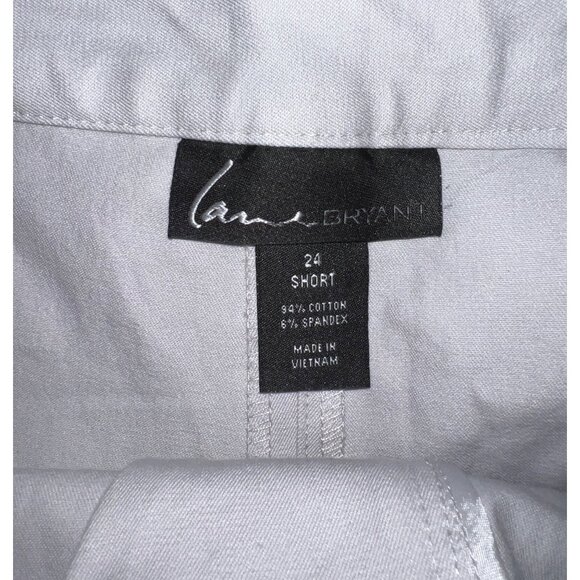 Lane Bryant Womens Cream Cotton/Spandex Pants Size 24 Short - Picture 3 of 3